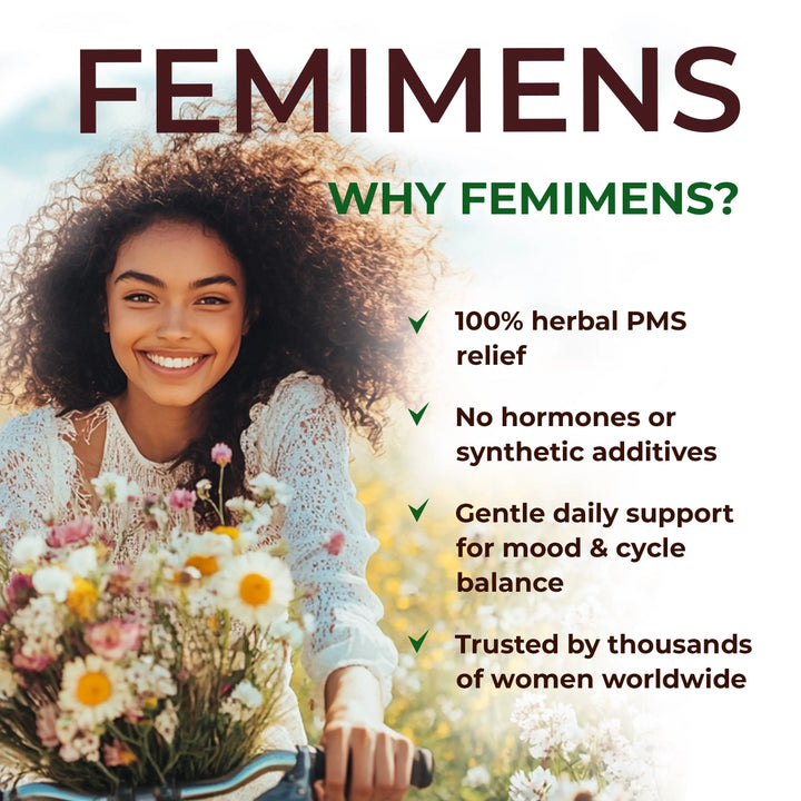 FEMIMENS – Women’s Wellness & Cycle Support Health Formula, 120 Caps - Ananta H&B