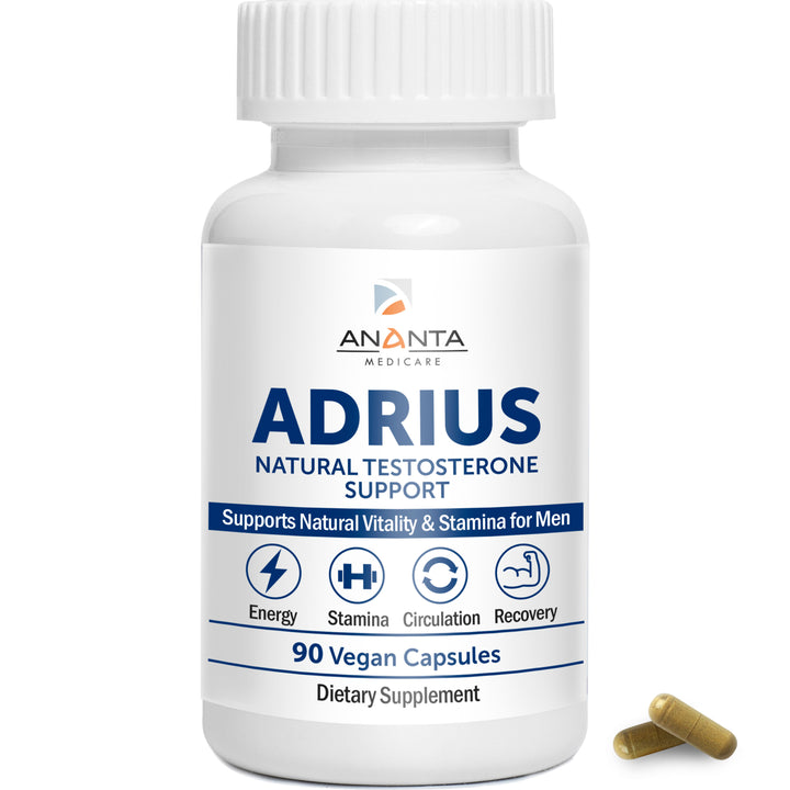 ADRIUS – Testosterone Booster for Men – 90 Capsules (Copy) Ananta Medicare