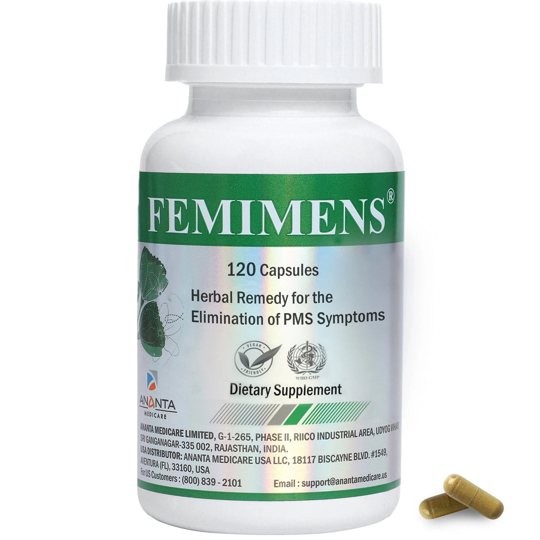 FEMIMENS – Women’s Wellness & Cycle Support Health Formula, 120 Caps - Ananta H&B