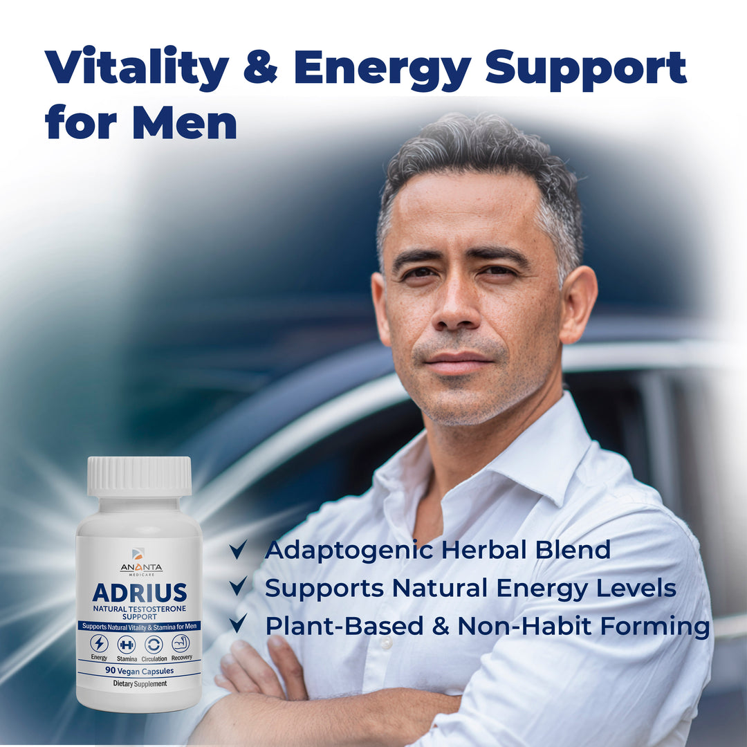 ADRIUS – Testosterone Booster for Men – 90 Capsules (Copy) Ananta Medicare