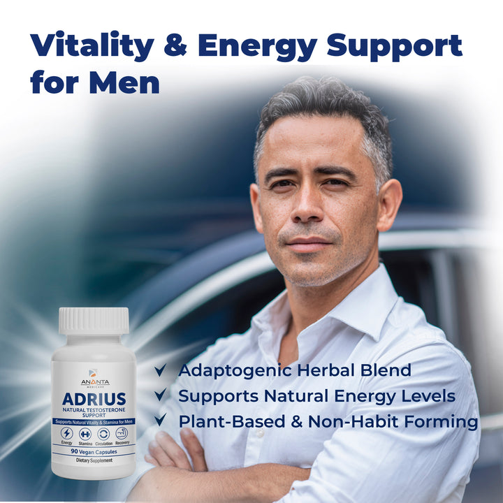 ADRIUS – Testosterone Booster for Men – 90 Capsules (Copy) Ananta Medicare