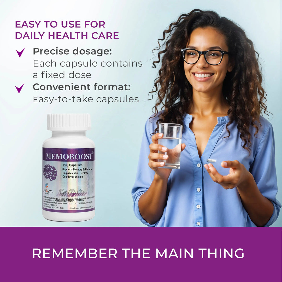 Boost Memory Product Memory Supplement – Natural Brain Booster for Focus & Clarity – Ananta H&B