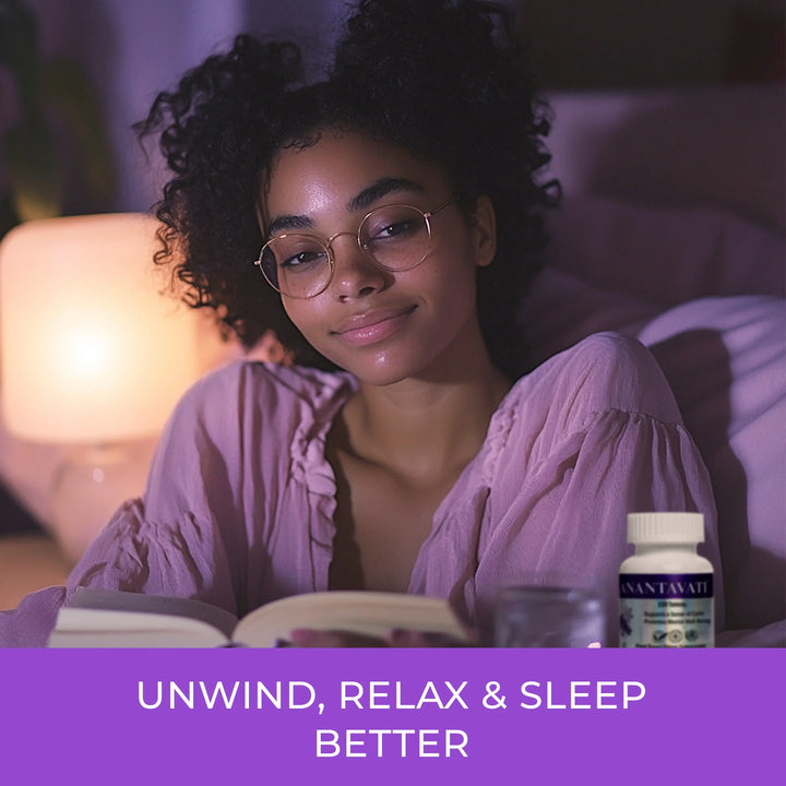 ANANTAVATI – Bacopa Sleep & Stress Relief Support, 120 Veg Tablets Ananta Medicare