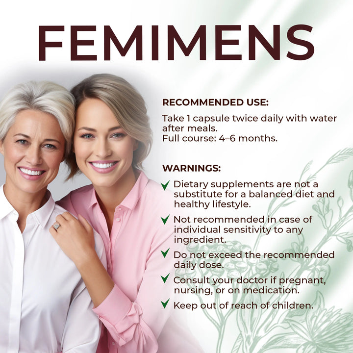 FEMIMENS – Women’s Wellness & Cycle Support Health Formula, 120 Caps - Ananta H&B