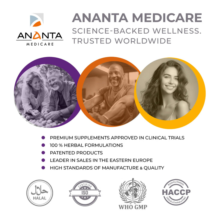 MEMOBOOST – Memory Supplement - Natural Brain & Clarity, 120 Caps - Ananta H&B