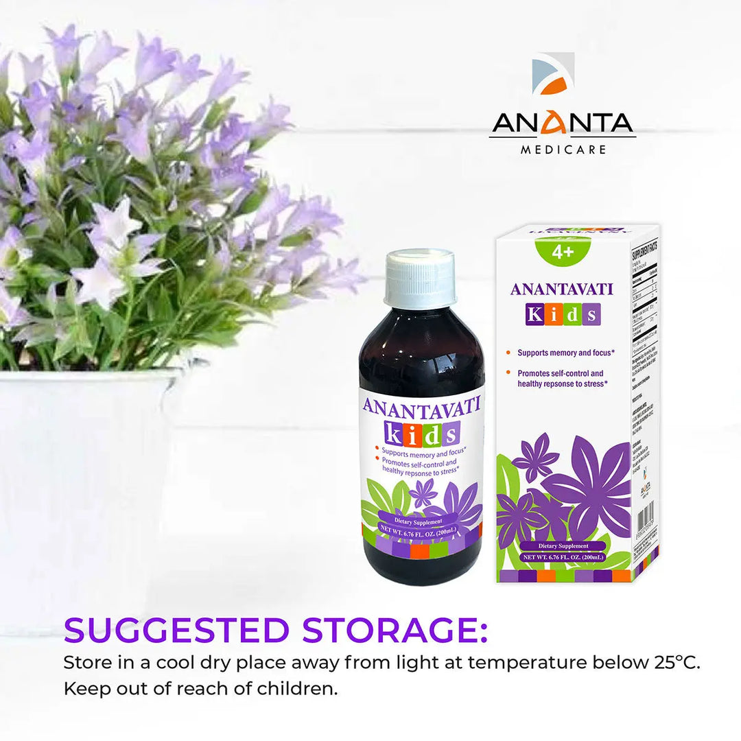 ANANTAVATI - Kids Hyperactivity of Kids, Memory Booster (200mL) - Ananta H&B