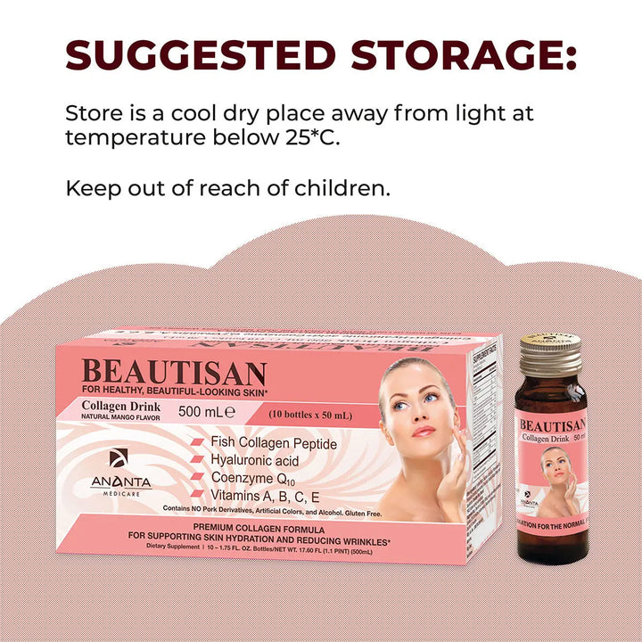 Beautisan - Innovative Premium Collagen Complex (10 Bottles x 50mL) - Ananta H&B