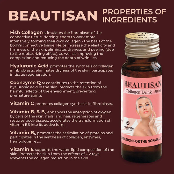 Beautisan - Innovative Premium Collagen Complex (10 Bottles x 50mL) - Ananta H&B