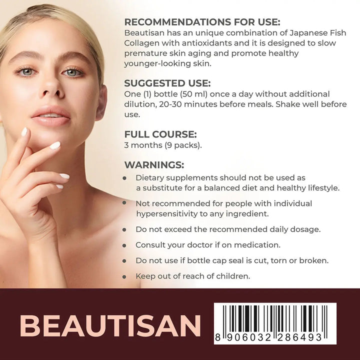 Beautisan - Innovative Premium Collagen Complex (10 Bottles x 50mL) - Ananta H&B