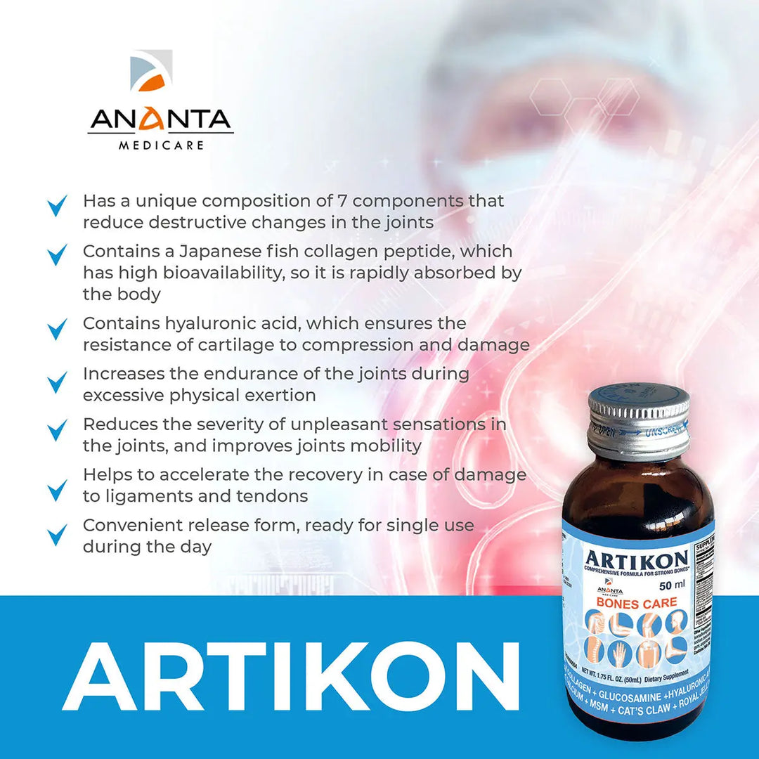 Artikon - Natural Joint Health Care Drinking Complex (10 Bottles x 50mL) - Ananta H&B