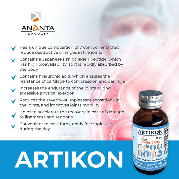 Artikon - Natural Joint Health Care Drinking Complex (10 Bottles x 50mL) - Ananta H&B