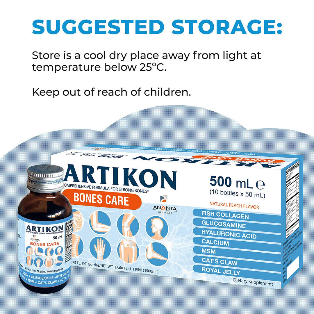 Artikon - Natural Joint Health Care Drinking Complex (10 Bottles x 50mL) - Ananta H&B