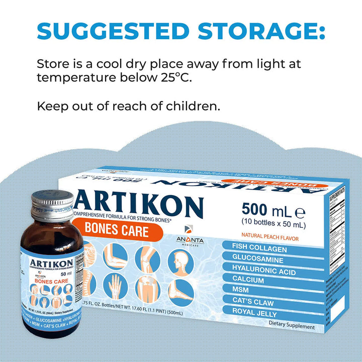 Artikon - Natural Joint Health Care Drinking Complex (10 Bottles x 50mL) - Ananta H&B