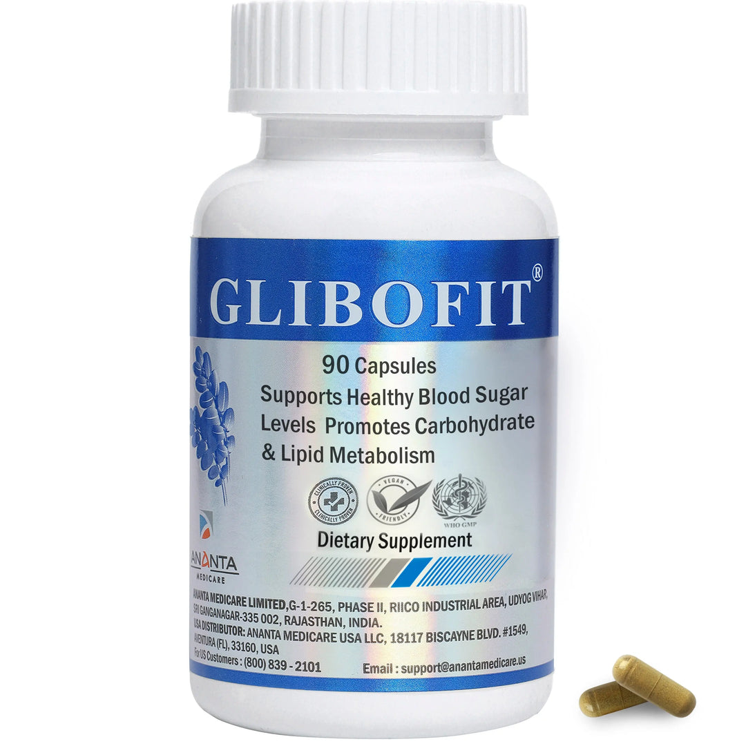 GLIBOFIT – Healthy Carb & Fat Metabolism Support, 90 Vegan Caps Ananta Medicare